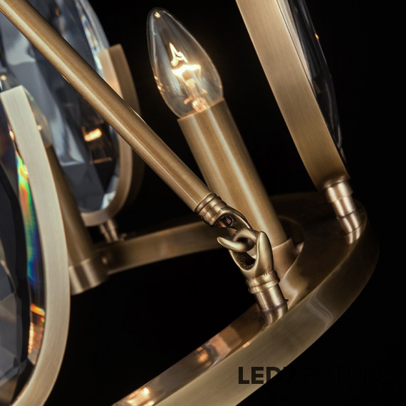 Loft Industry Modern - Oval Glass Chandelier